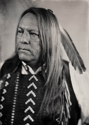 Tonweya Tokaheya - Dakota Goodhouse Captured in Wet Plate