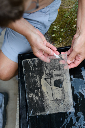 It was done at the Wet Plate Collodion Expedition 2022 in the woodland of Kočevski Rog, Slovenia.