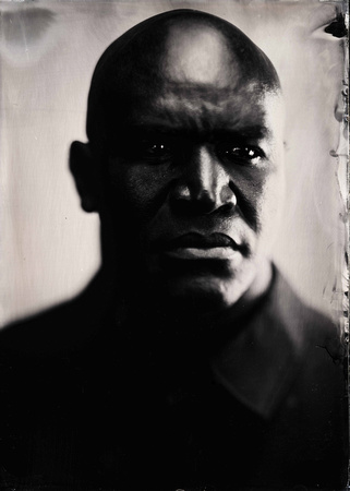 A man they call "The Real Deal". The 4-Time Heavyweight Champion of the World Evander Holyfield was in my wet plate studio yesterday for a brief hour. What an experience it was getting the opportunity to capture him on glass and silver. Millions and millions of conventional and digital images have been captured of him over his storied career, but never a wet plate. He talked intimately about his philosophy of fighting and his legacy. It is absolutely amazing to me what wonderful people this process has brought into my life. I want to personally thank everyone that has supported me on my wet plate journey over these past two years, you know who you are. 

http://teamholyfield.com/
